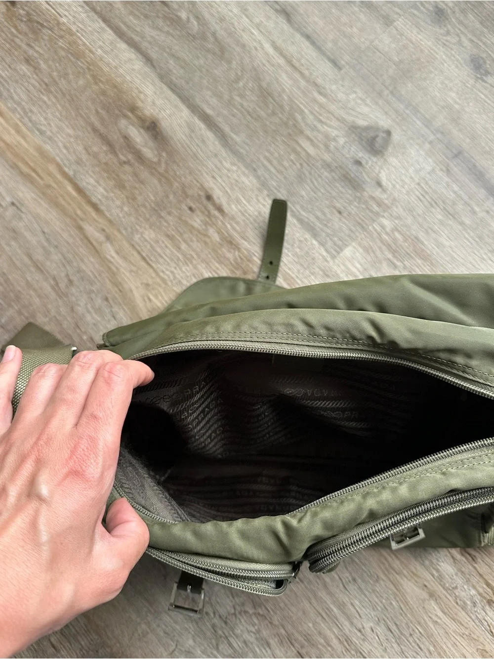 Prada nylon messenger